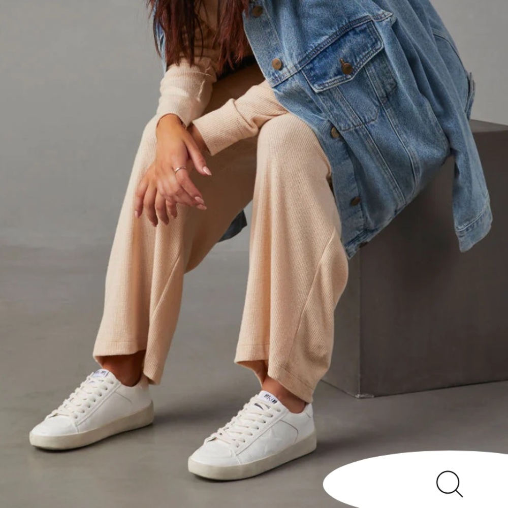 CAITLYN LACE UP SNEAKERS - WHITE - Picture 3 of 7